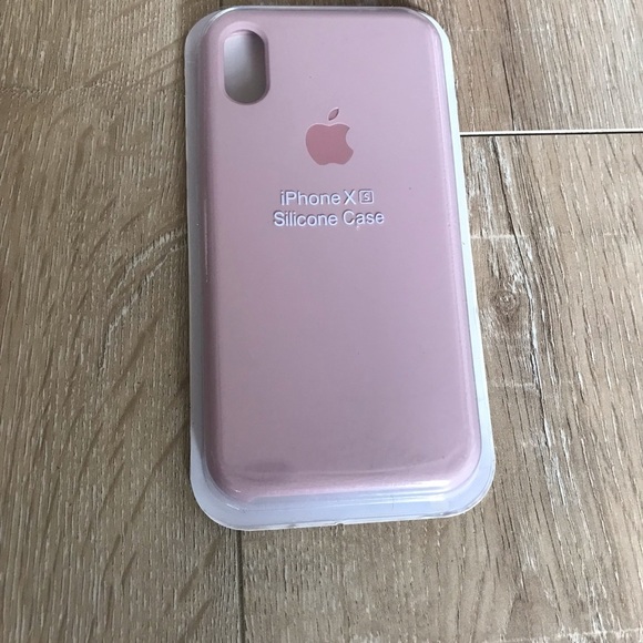 NEW ! Authentic Apple IPhone XS silicone cases Blush pink . Pink Sand , Mauve - Picture 3 of 4